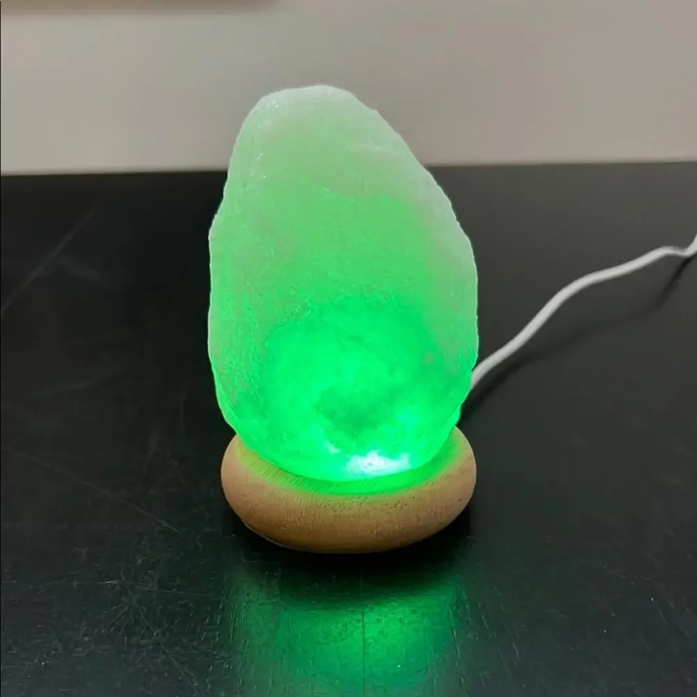 Crystal Rock Salt Lamp - multi‎ colored